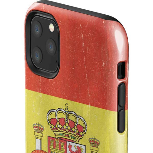 Spain Flag Distressed iPhone 11 Pro Max Impact Case